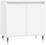 vidaXL Waschbeckenunterschrank Badezimmerschrank Wei&szlig; 58x33x60 cm Holzwerkstoff