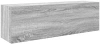 vidaXL Badezimmerspiegelschrank Bad-Wandschrank Grau Sonoma 100x25x30 cm
