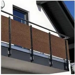 NYVI Balkonsichtschutz Polyrattan Balkon Sichtschutz Privafence Balkonbespannung