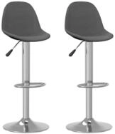 vidaXL Barhocker Barhocker 2 Stk. Dunkelgrau Stoff (2 St)