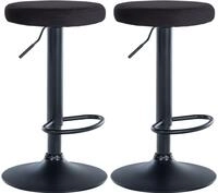 CLP Barhocker Ponte Samt (Set, 2er), drehbar und h&ouml;henverstellbar