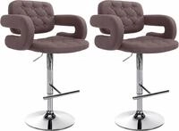 CLP Barhocker Dublin Stoff (Set, 2 St., 2er), h&ouml;henverstellbar und drehbar