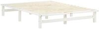 Homestyle4u Palettenbett Holzbett 90x200 100x200 140x200 Jugendbett modern...