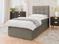 MIRJAN24 Boxspringbett Luanda Single Boucle (mit Bettkasten, Gepolstert...