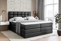 ALTDECOR Boxspringbett APO KING (mit Matratze und Lattenrost Topper Polsterbett mit