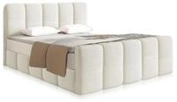 Juskys Boxspringbett Manitoba, Bett mit Federkernmatratze, Topper und...