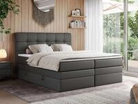 MKS M&Ouml;BEL Boxspringbett ERNI KING (T30-Schaum, Topper T25/Visco, Bettkasten),
