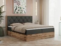 MKS M&Ouml;BEL Boxspringbett VENETO (Polsterbett, zwei Bettk&auml;sten, Topper T25/Visco,