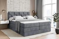 ALTDECOR Boxspringbett ZAFIRA-BZ KING (mit Matratze und Lattenrost Topper...