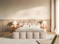 Selsey Polsterbett CLOUDY LOW, Boucl&eacute;, Chenille oder Velours, mit/ohne...