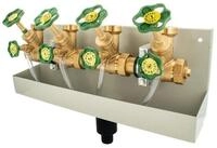 Schl&ouml;sser Wasserrohr Kompakt-Verteilerstation DN 25/32, mit Ablaufrinne,...