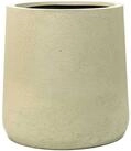 VIVANNO Blumentopf Fiberglas VEKRA Rund - Vesuvbeige Matt (1 St), 42x40 cm