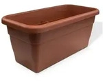 Heimwerkercenter Blumentopf MePla Blumentrog - 100x44 cm - Terracotta orange...