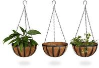 relaxdays Blumenampel 6 tlg. Blumenset