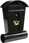 TRIZERATOP Briefkasten Briefkasten 480x280x80mm schwarz (Briefkasten...