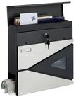 relaxdays Briefkasten mit Zeitungsfach