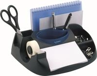 MAPED Tischaufsatz Schreibtischbutler Maxi Office 8 F&auml;cher Kunststoff schwarz/blau