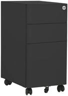 vidaXL Aktenschrank Aktenschrank mit Rollen Anthrazit 30x45x59 cm Stahl (1-St)