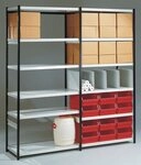 KERKMANN Regal Magazin-Regal Stora 100 Endseite BxTxH 100x30x225cm schwarz/lichtgrau