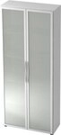 HAMMERBACHER Aktenschrank Glast&uuml;renschrank Basic 5 OH BxTxH 80x33x188cm Griff...