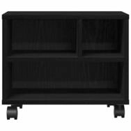 vidaXL Druckertisch Druckerst&auml;nder Schwarz Eichen-Optik 41 x 32 x 34,5 cm...