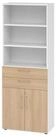 HAMMERBACHER Aktenschrank Kombischrank 6OH wei&szlig;/Eiche