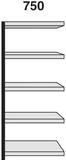 KERKMANN Regal Regalfeld Stora 100 HxBxT 190x75x30cm 5 B&ouml;den ohne R&uuml;ckwand