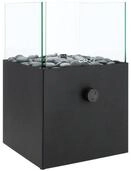 COSI Tischfeuer Cosifire Tischfeuer COSISCOOP Square black, &Oslash; 20x32,5cm