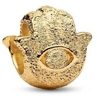 Pandora Charm-Einh&auml;nger Mini-Charm Hand der Fatima, IP Gold von PANDORA