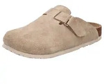 Rieker Clog Pantolette, Hausschuh, Sommerschuh mit Klettriemchen