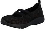 Rieker Ballerina Slipper, Schlupfschuh mit Stretchb&auml;nder schwarz 36 EU