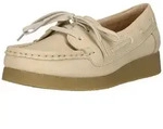 Clarks Wallabee EVO Sea Schn&uuml;rschuh mit angenehmer Sohle beige 35,5 EU