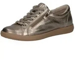 Caprice 23757 (Leder, mit seitlichen Reissverschluss) gold/taupe Damen Sneaker