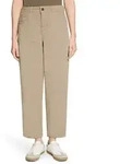 Cartoon Ankle-Jeans Damen mit Waschung beige|braun 46