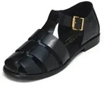 Marc O'Polo aus veredeltem Rindleder Sandale schwarz 36 EU