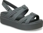 Crocs Brooklyn Knot Low Wedge Keilsandalette Sommerschuh, Plateausandalette,