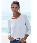 Vivance 3/4-Arm-Shirt aus b&uuml;gelfreiem Waffelstrick aus b&uuml;gelfreier Strickqualit&auml;t