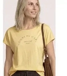STREET ONE Shirttop Sommershirt mit Wording Artwork gelb 34 EU