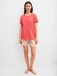 CALIDA Shorty Flower Nights (2 tlg) mit Rundhalsausschnitt, Kurzarm und...