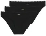 HUGO Slip TRIPLET MICRO (3-St) mit Spitzenbesatz schwarz S