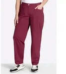Sheego Jerseyhose Hose lang normal rot 44