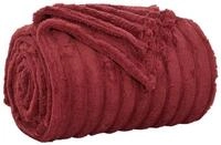 vidaXL Bett&uuml;berwurf &Uuml;berwurfdecke Bordeauxrot 240 x 220 cm Fleece