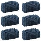vidaXL Bett&uuml;berwurf Wohndecken 6 pcs Marineblau 200 x 150 cm Fleece