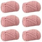 vidaXL Bett&uuml;berwurf Wohndecken 6 pcs Rosa 270 x 240 cm Fleece