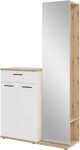 HBZ Garderoben-Set Kompaktgarderobe, BxHxT 105x188x38 cm mit Spiegel, (2-St),...