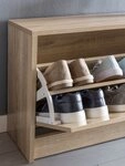FINEBUY Schuhbank SuVa11681_1 Schuhkipper Holz Flurbank Schuhschrank Sitzbank...
