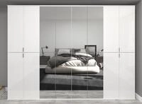 xonox.home Kleiderschrank Garderobenschrank Projekt X gro&szlig; wei&szlig; Hochglanz
