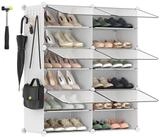 SONGMICS Schuhregal Schuhschrank, 30 x 40 x 30 cm pro Fach, f&uuml;r Flur,