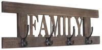MCW Garderobenpaneel Familie-MCW-C60, Shabby-Look, Kleiderhaken individuell