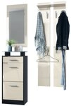 Vladon Garderoben-Set Loret V2, (Garderobe Set bestehend aus 1 Schuhschrank, 1